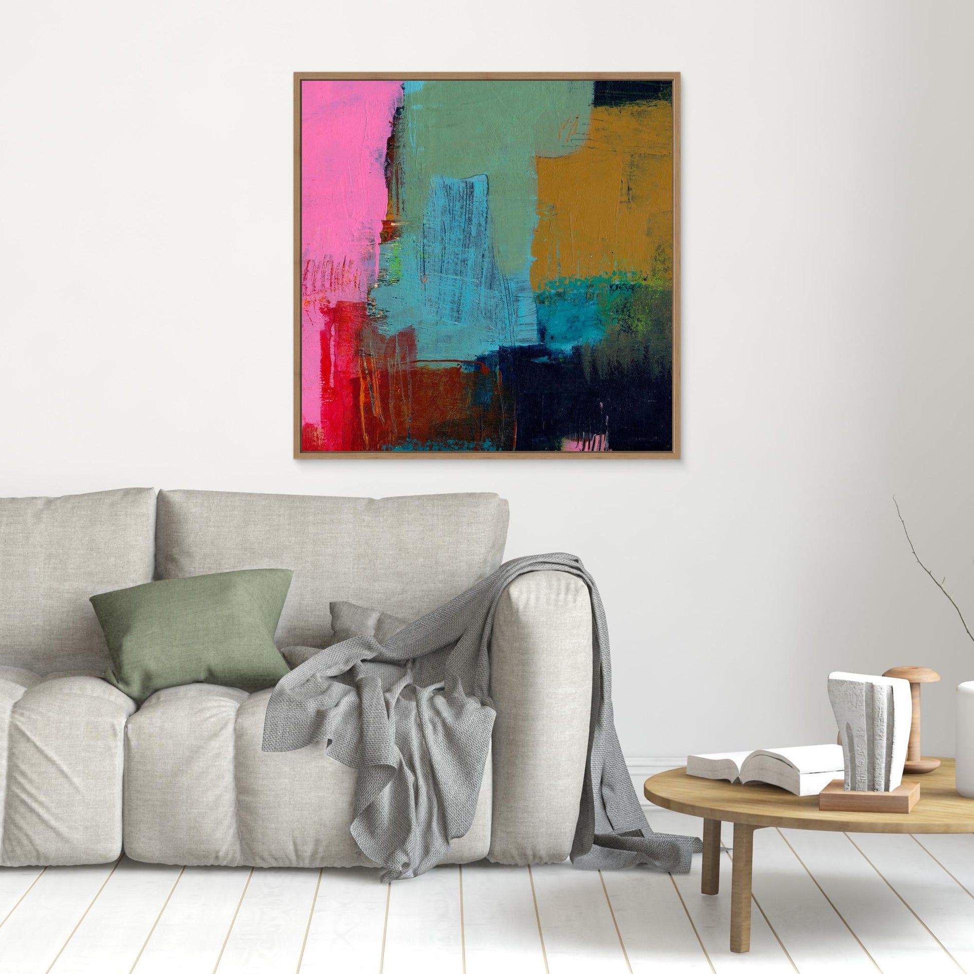 Abstract fields square #2