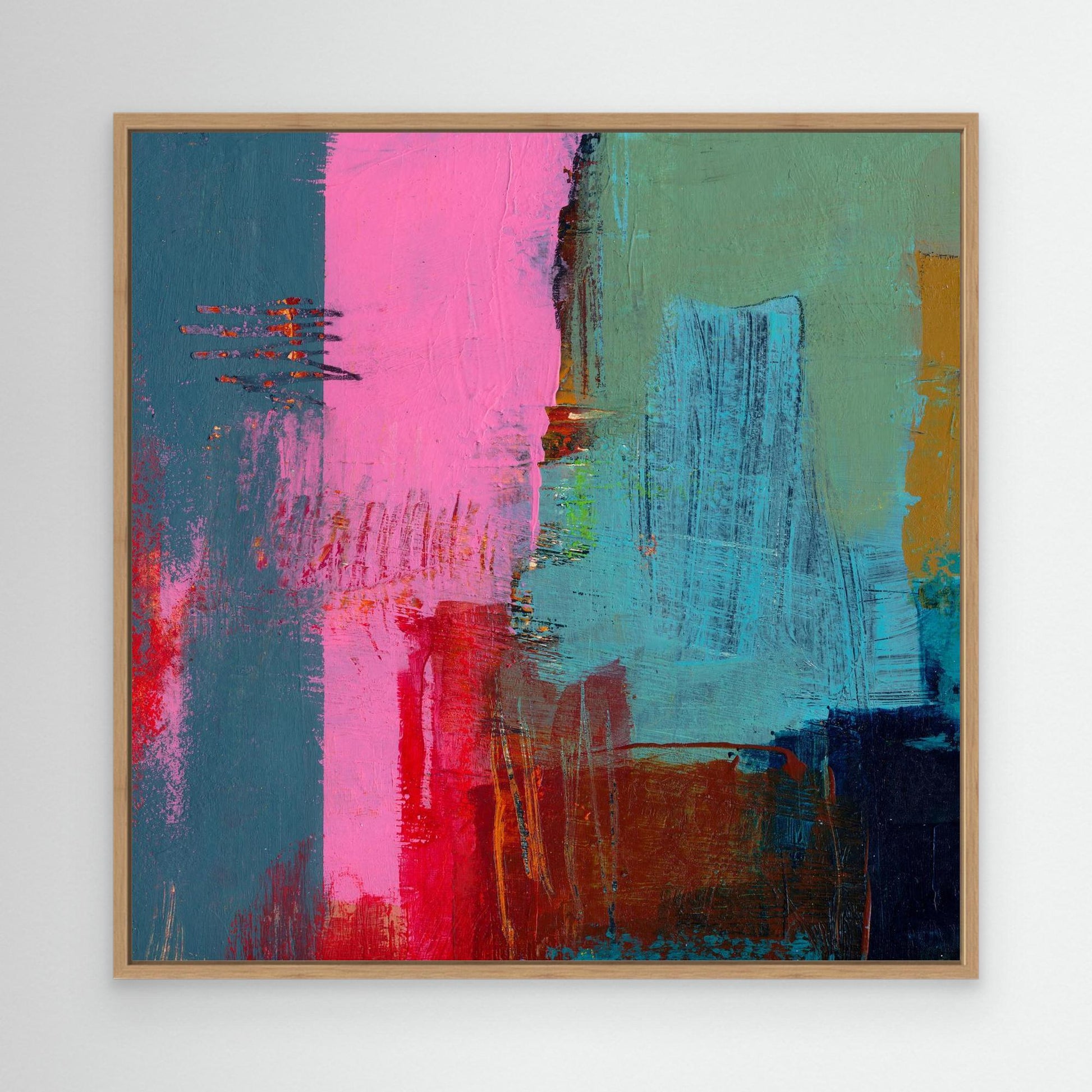 Abstract fields square #4