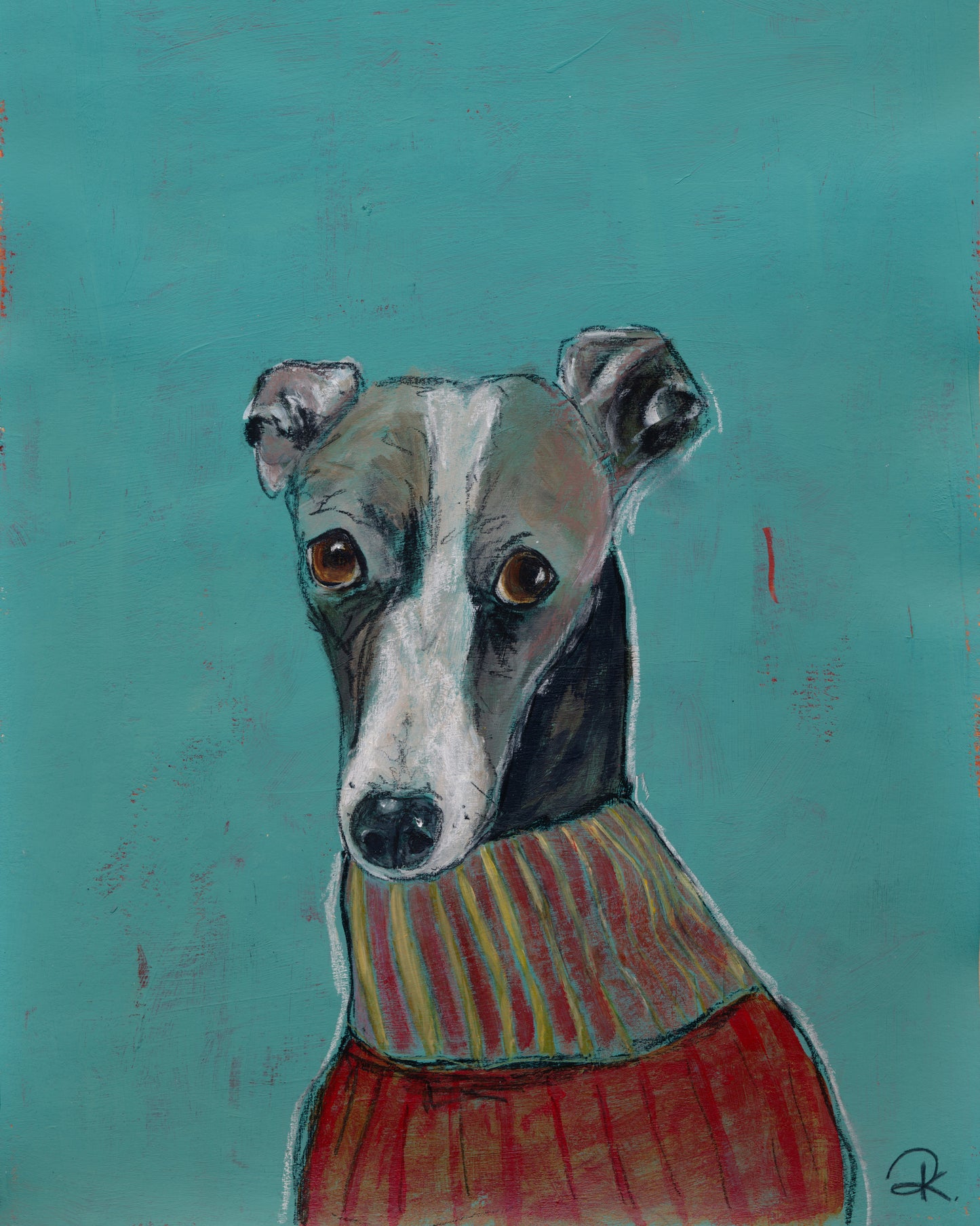 "Whippet sad", Original