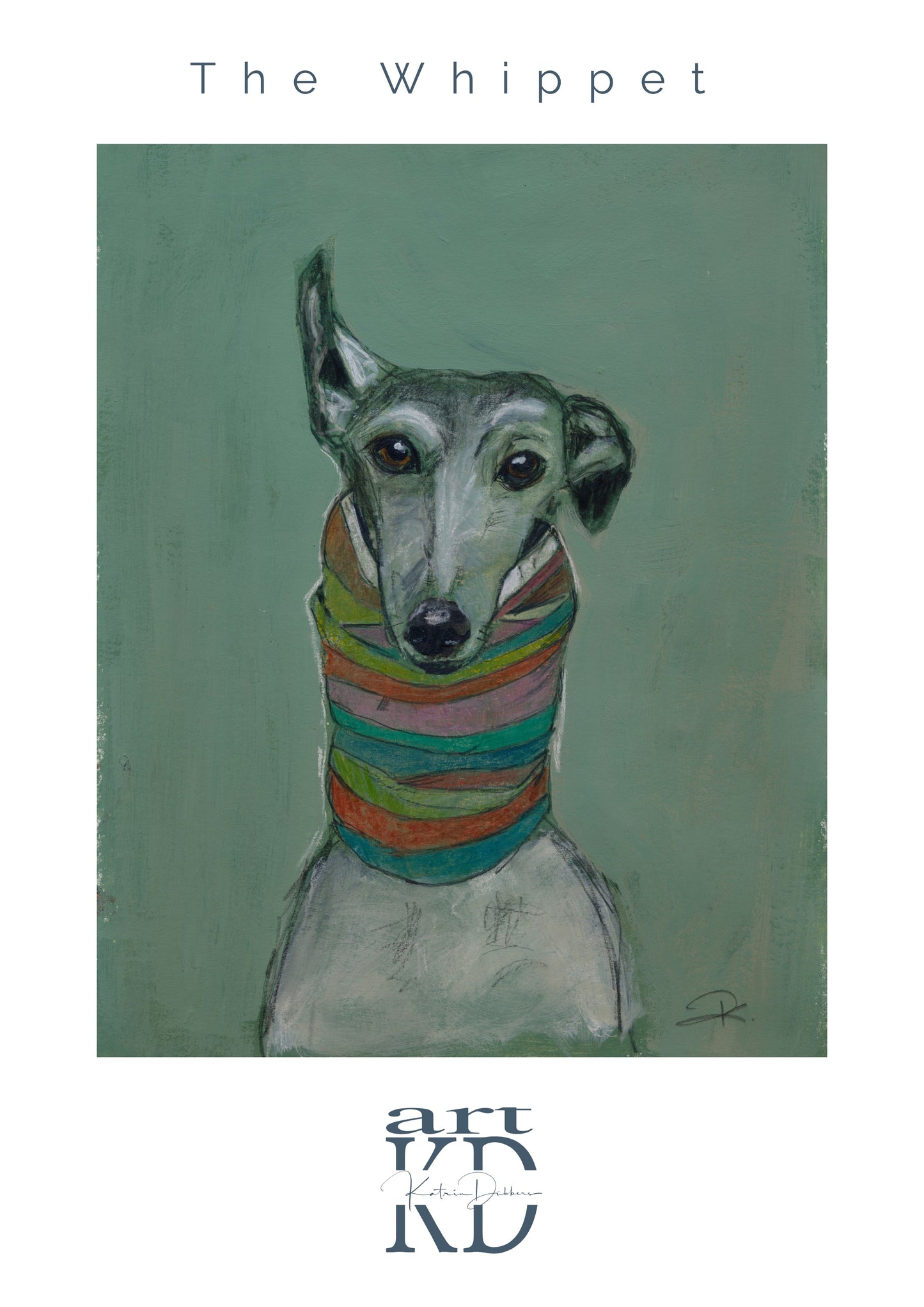 "The Whippet, scarf"