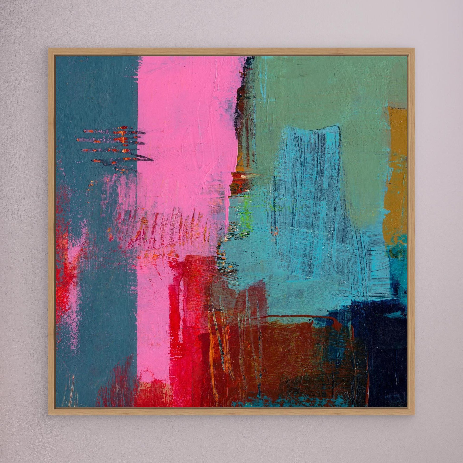 Abstract fields square #4