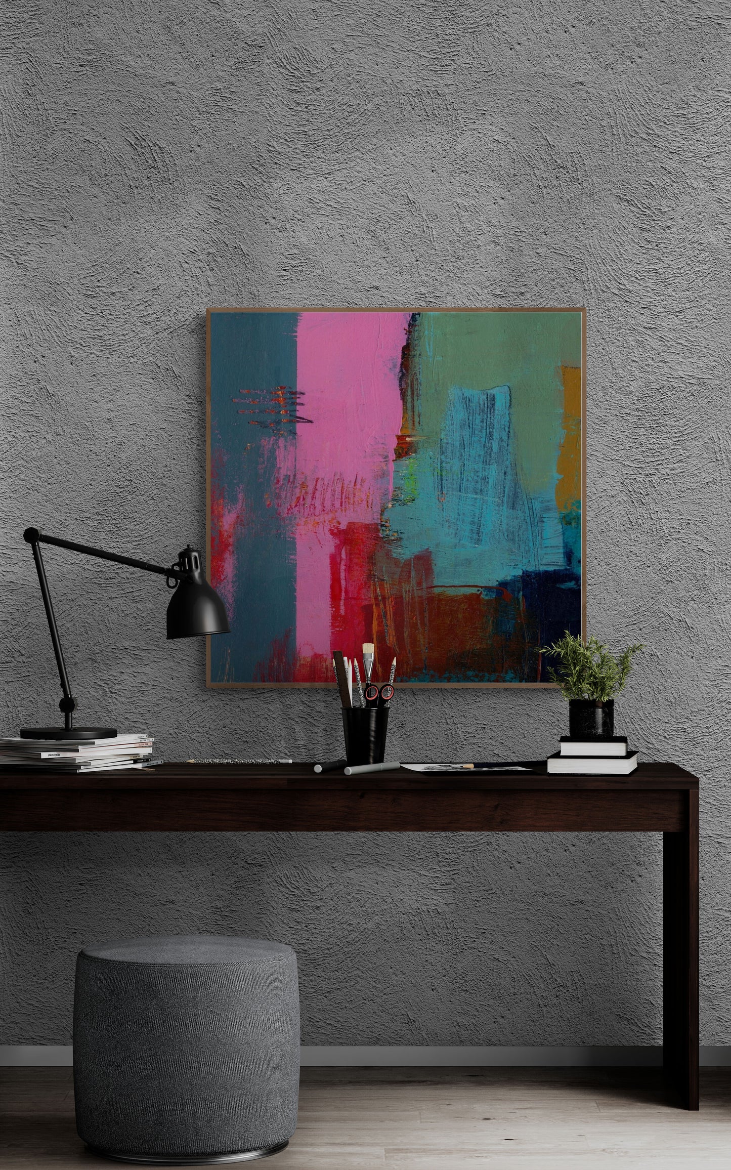 Abstract fields square #4