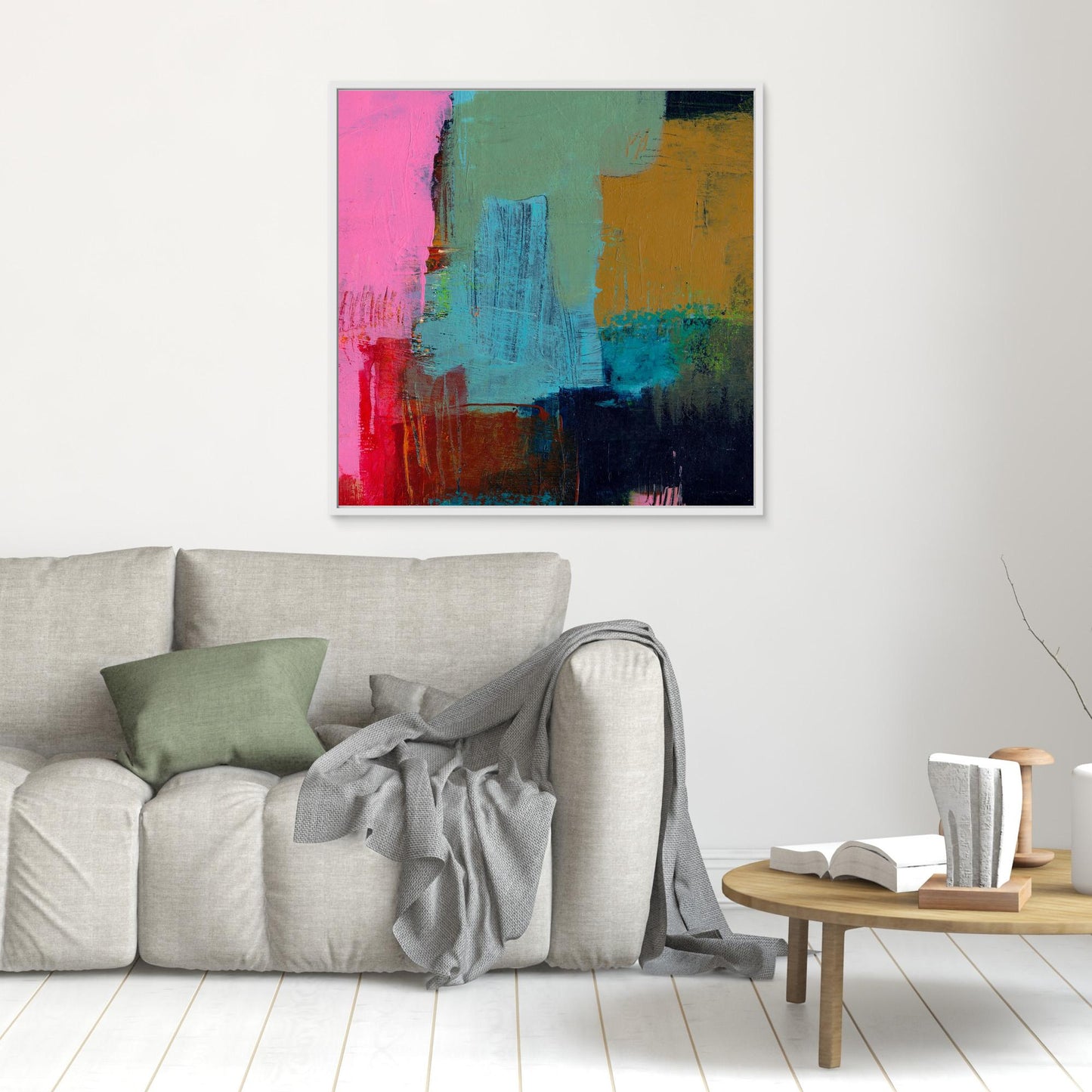 Abstract fields square #2