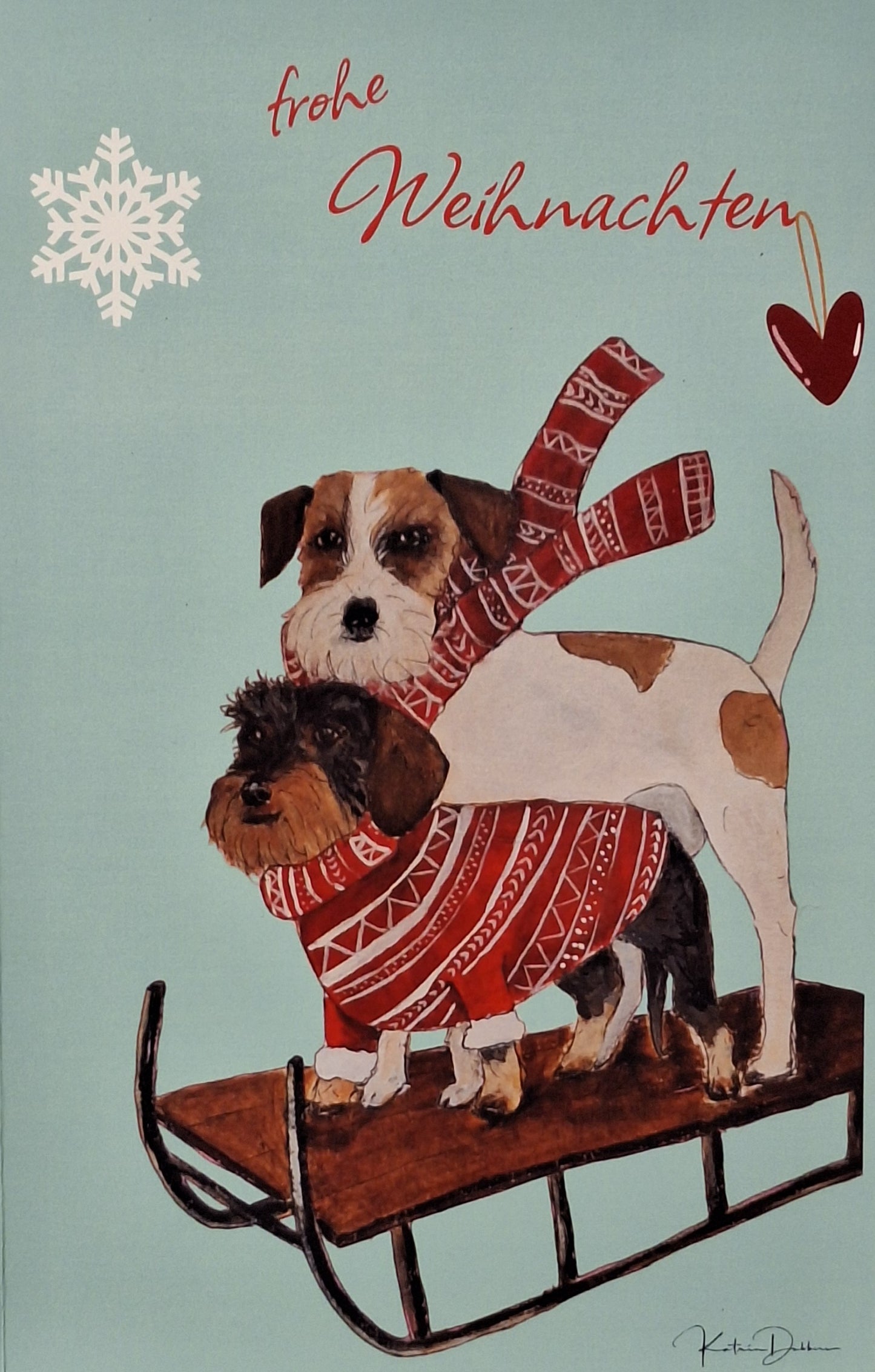 Weihnachtsgrußkarten Set "Bruno"