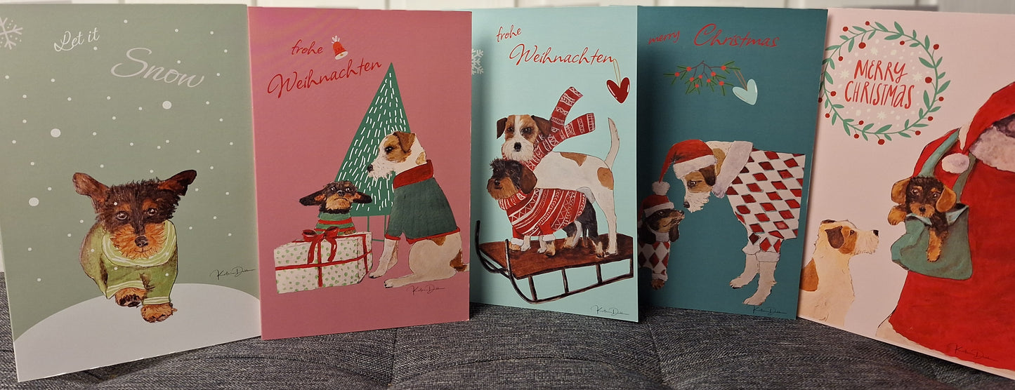 Weihnachtsgrußkarten Set "Bruno"