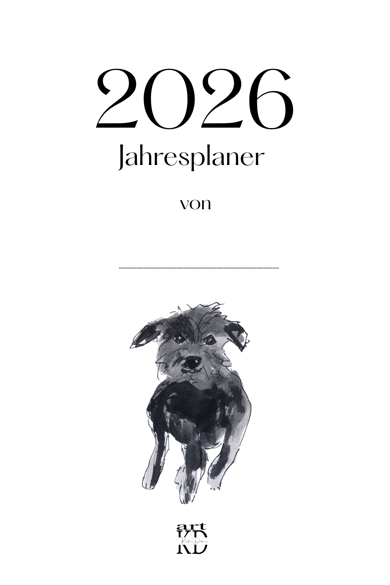 Jahresplaner 2026 art and dogs