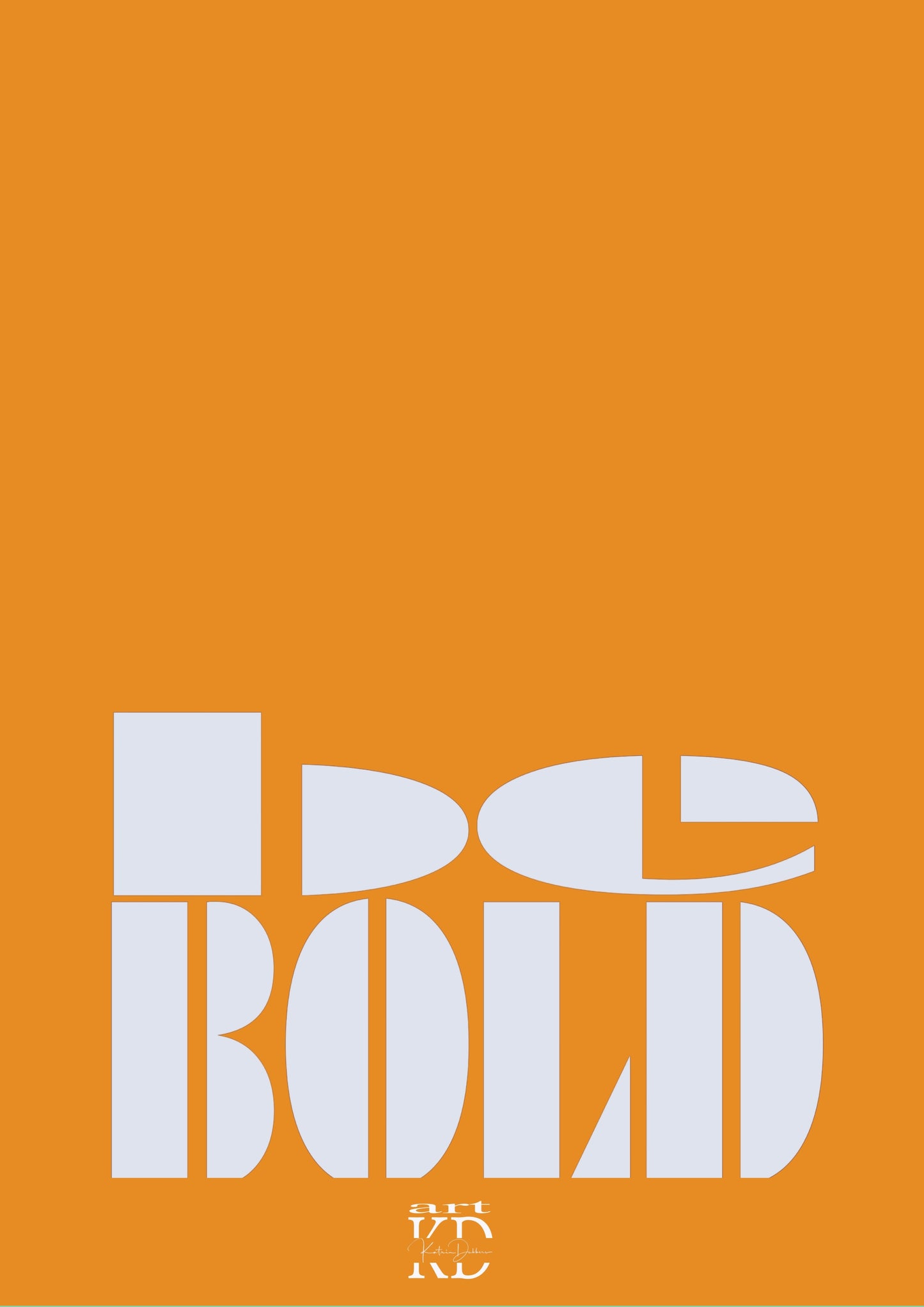 Be bold white , fine art print