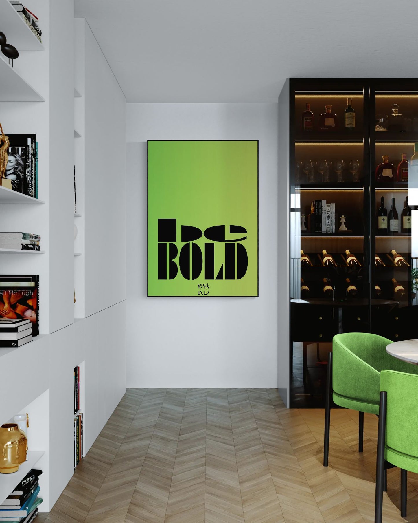 Be bold black , fine art print