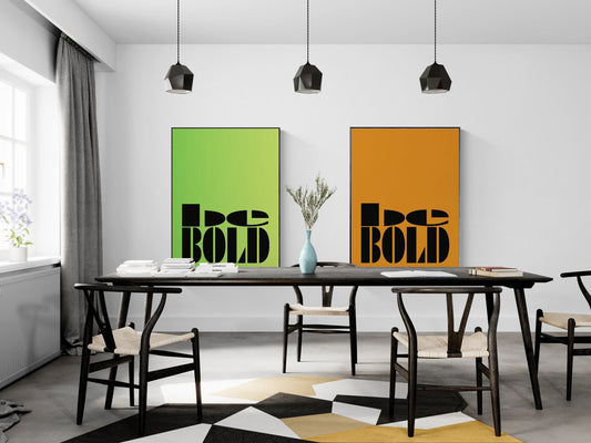 Be bold black , fine art print