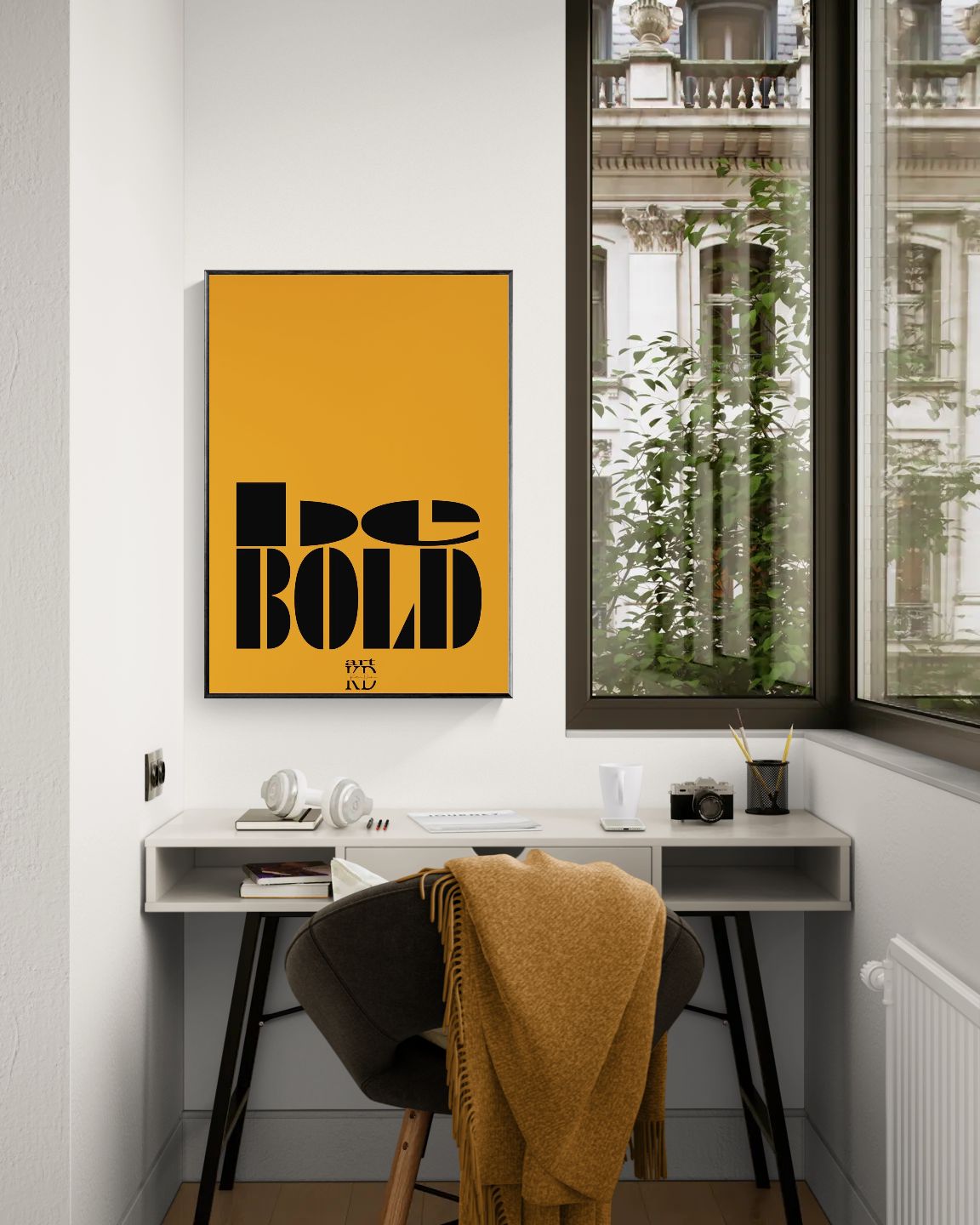 Be bold black , fine art print