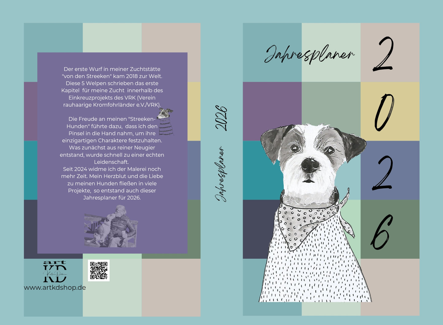 Jahresplaner 2026 art and dogs