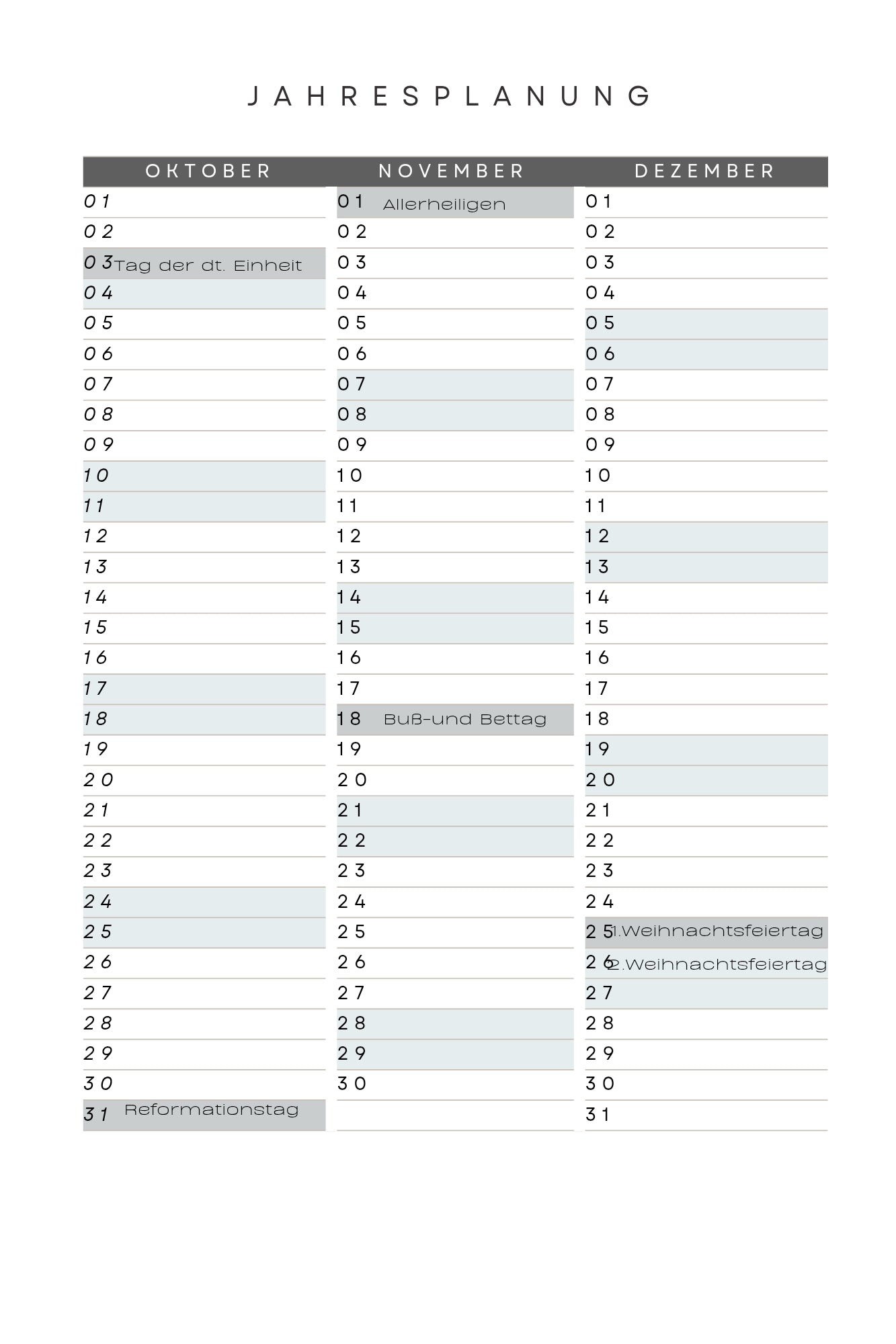 Wochenplaner 2026 Be bold Abstrakt I