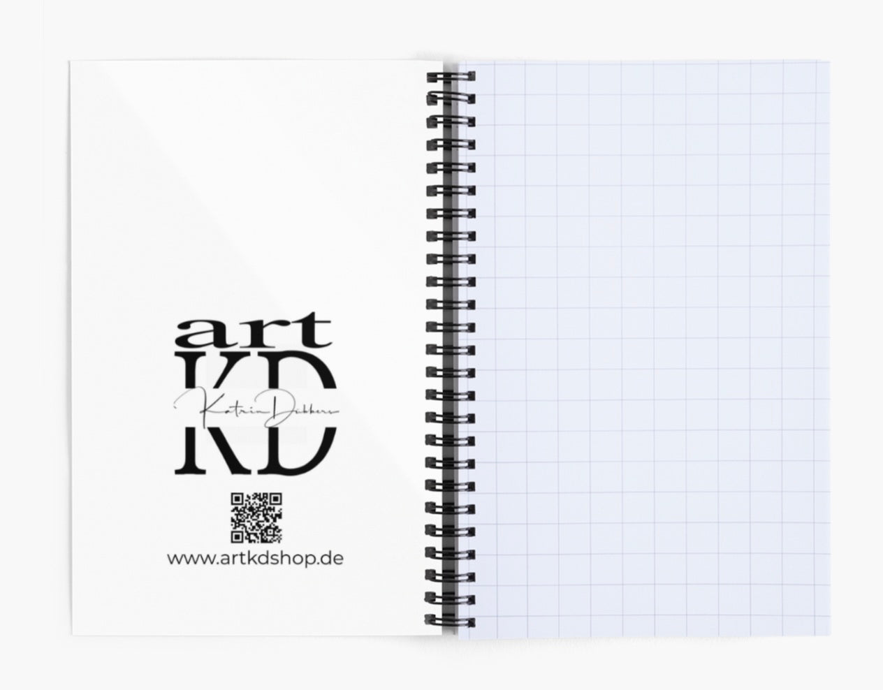 Notizbuch Spiralbindung art and dogs , türkis