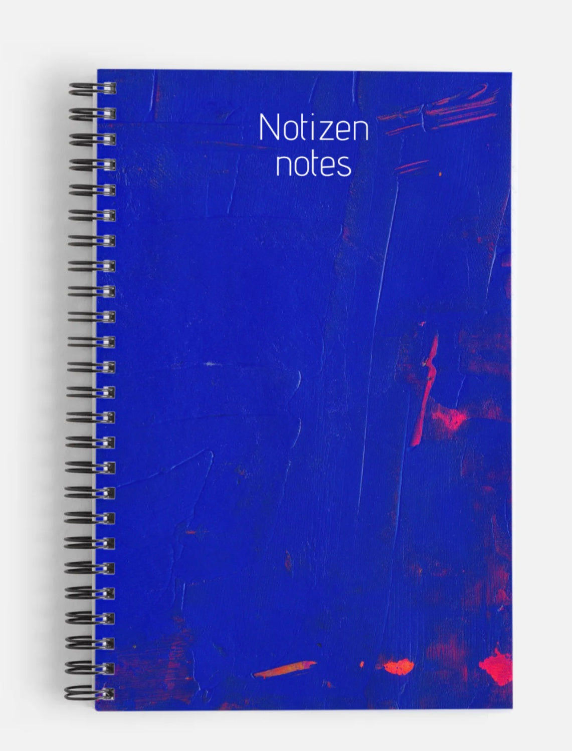 Notizbuch Spiralbindung Abstract blue , be bold