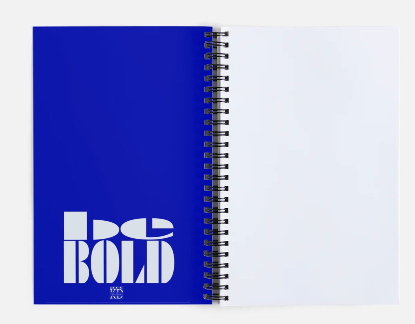 Notizbuch Spiralbindung Abstract blue , be bold