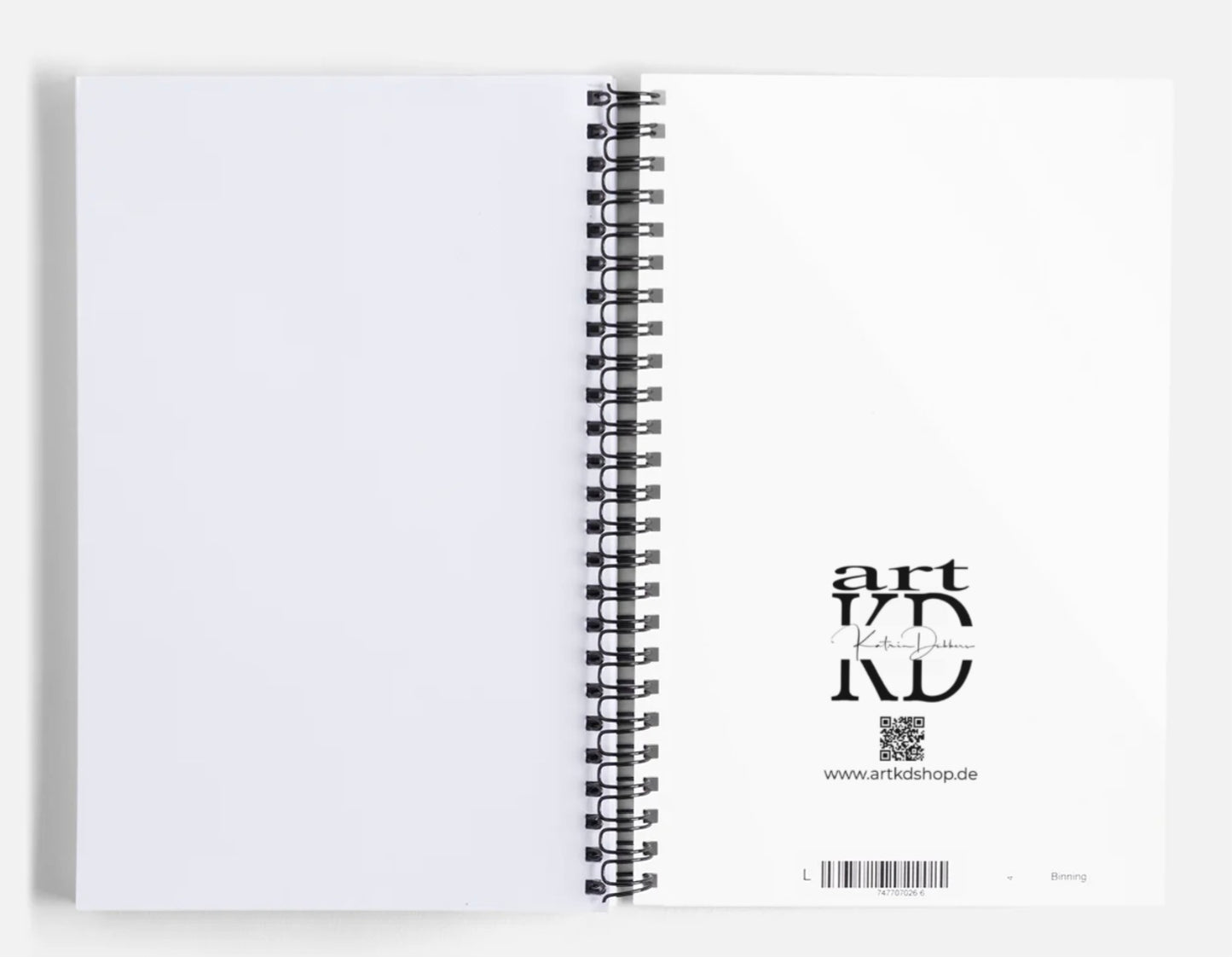 Notizbuch Spiralbindung Abstract blue , be bold