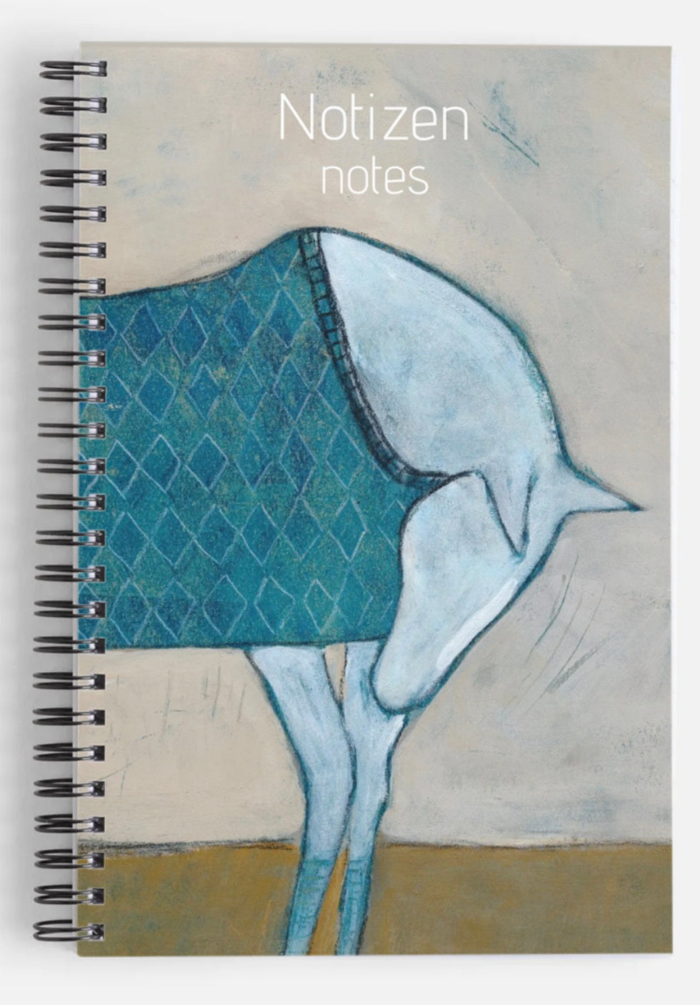 Notizbuch Spiralbindung art cheval , türkis