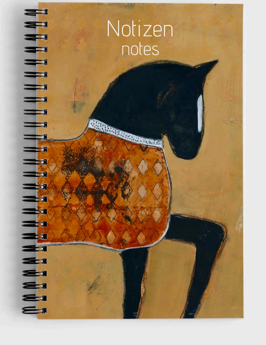 Notizbuch Spiralbindung art cheval , braun