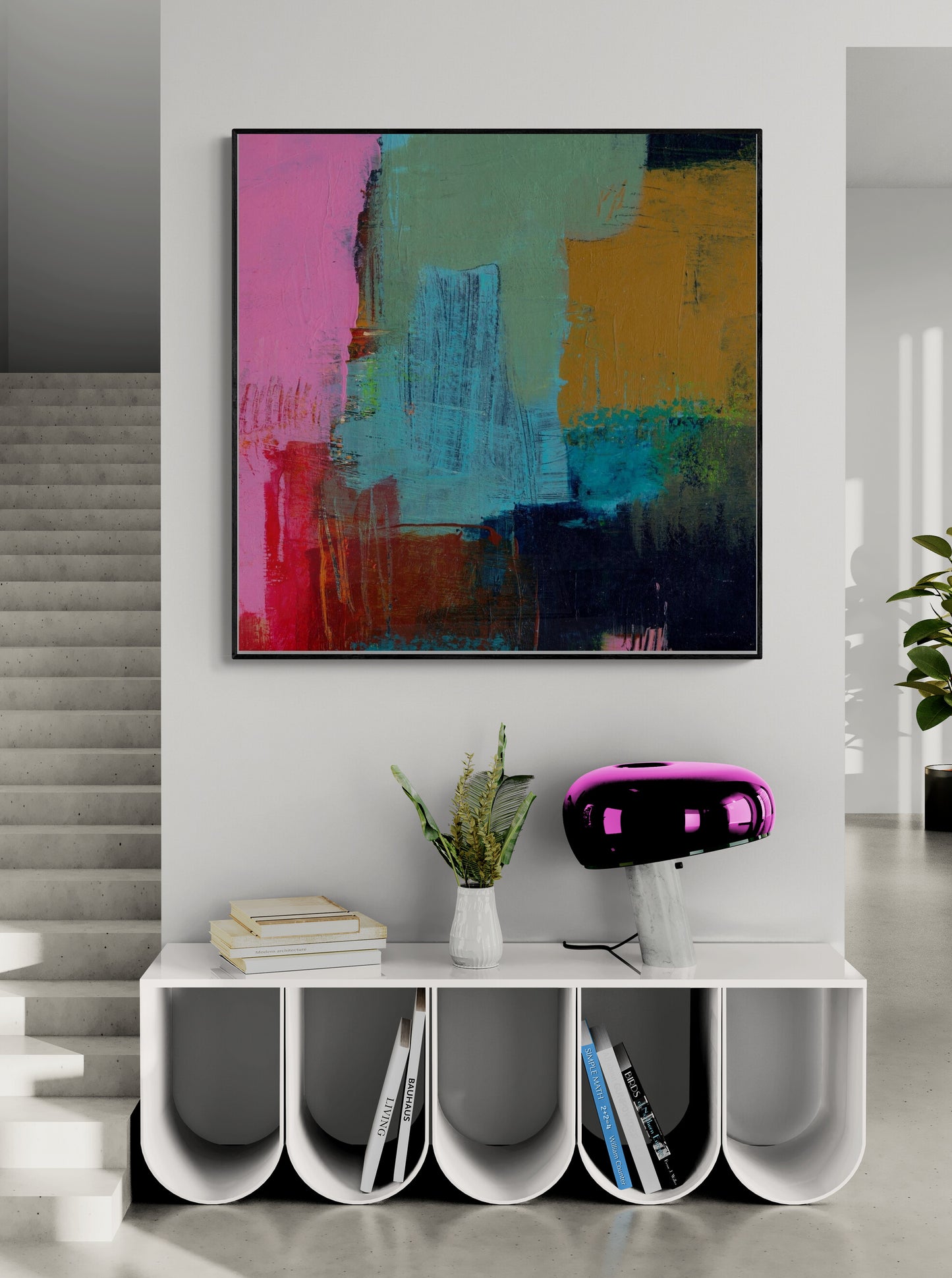 Abstract fields square #2