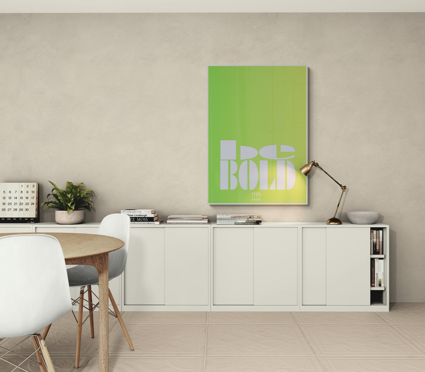 Be bold white , fine art print