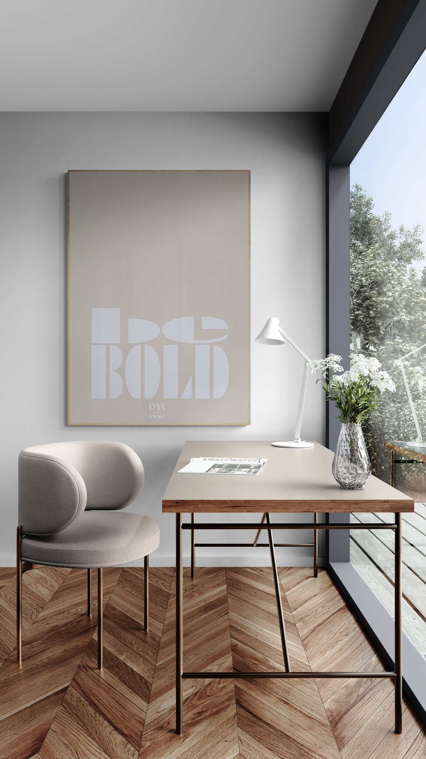 Be bold white , fine art print