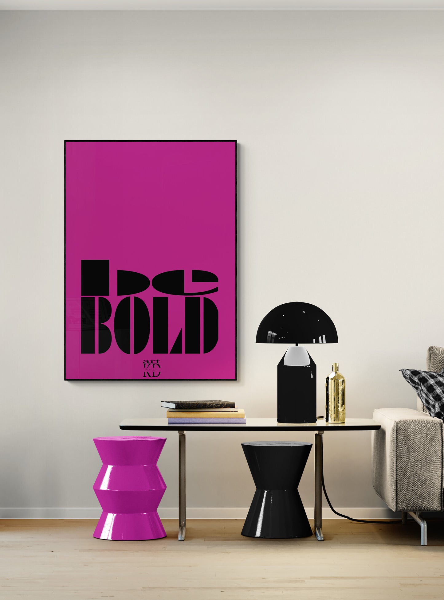Be bold black , fine art print