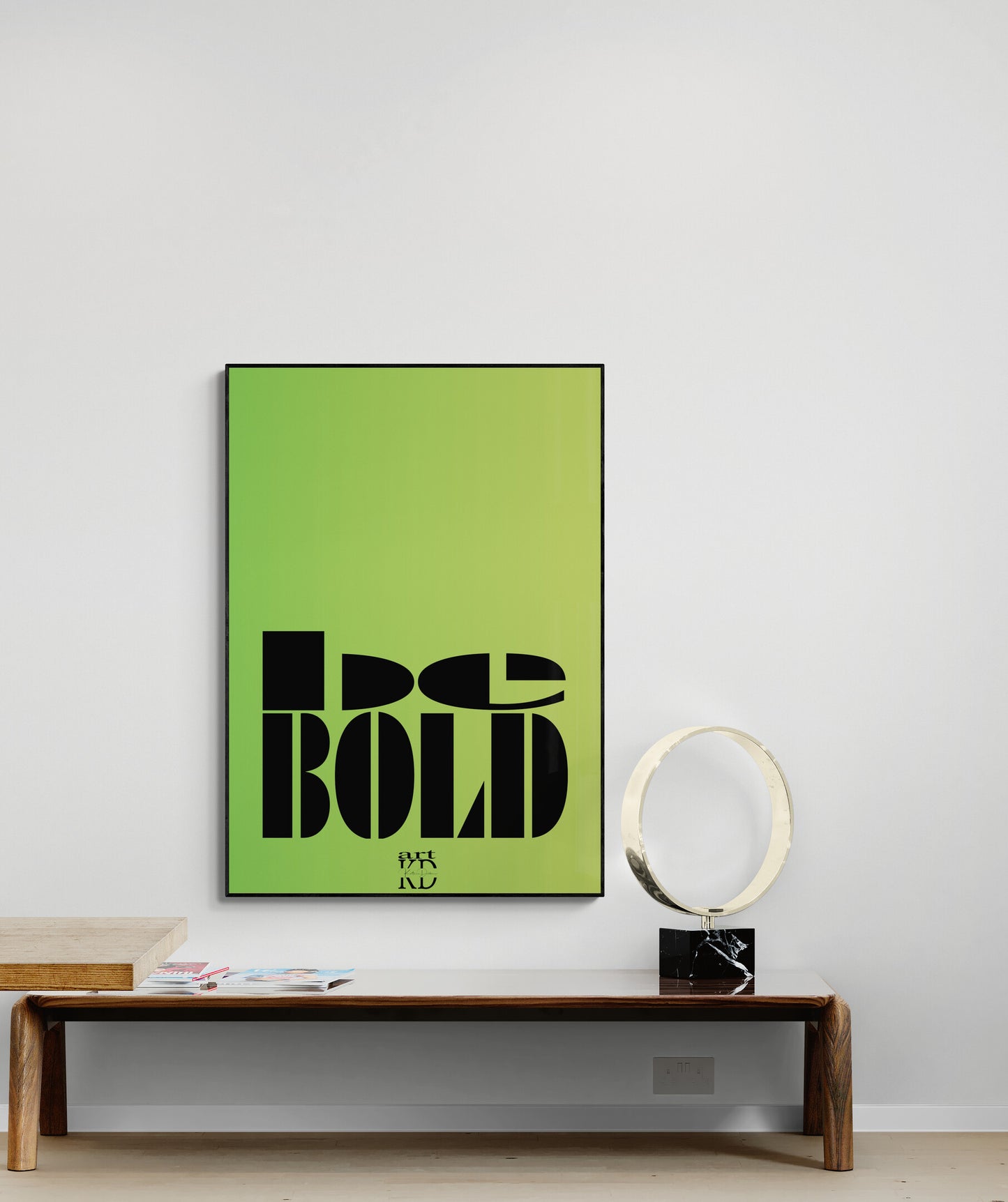 Be bold black , fine art print