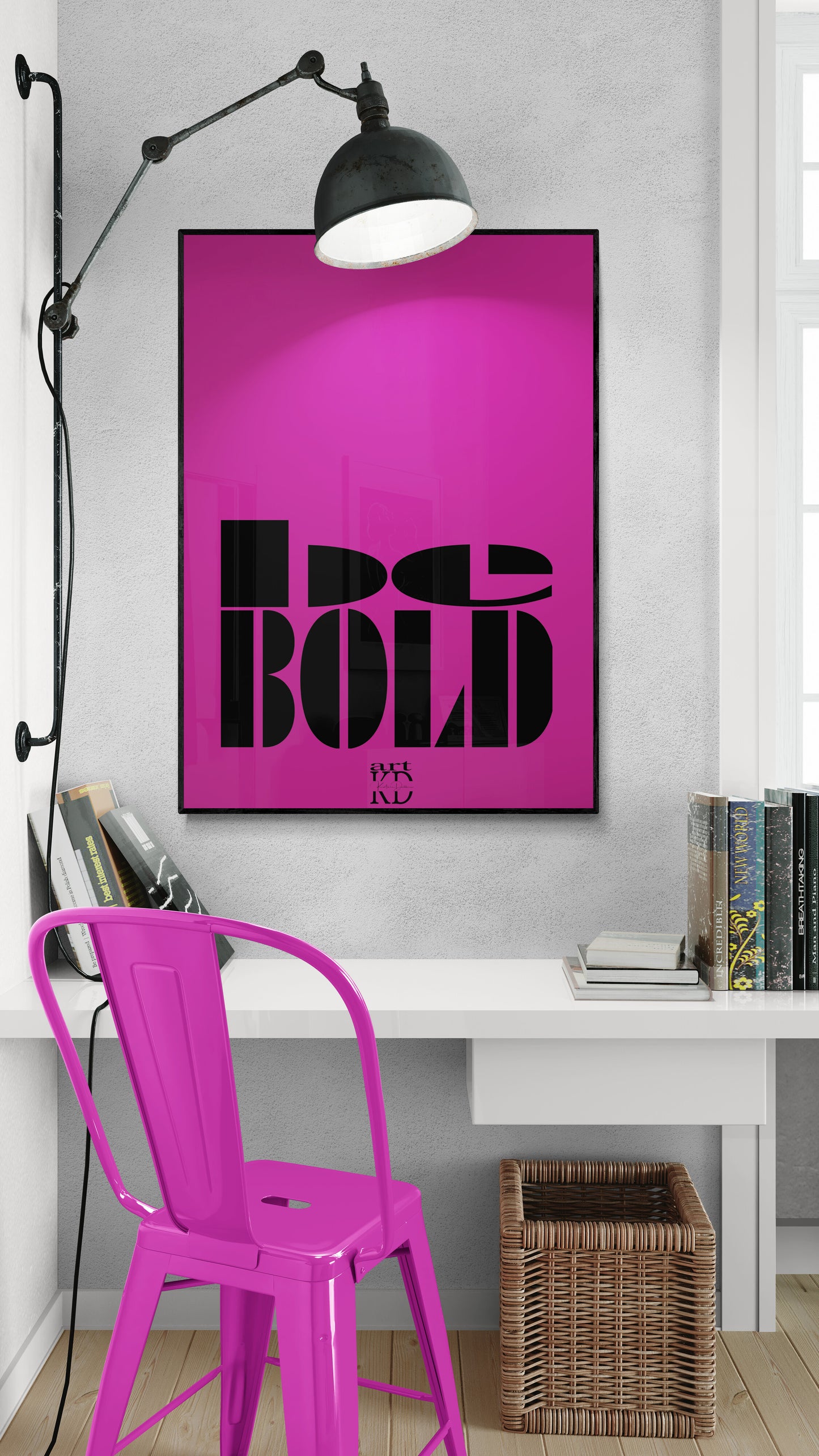 Be bold black , fine art print